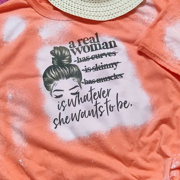 Bleached Sublimated T-Shirt - Picture 1 of 1